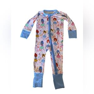 Little Sleepies Prima Ballerina NWOT Bamboo Convertible Zippy 0-3 months